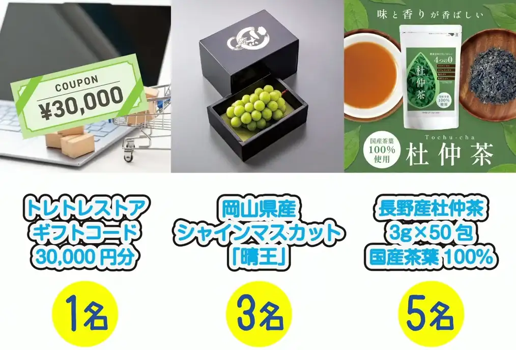 7月3日の番組プレゼント