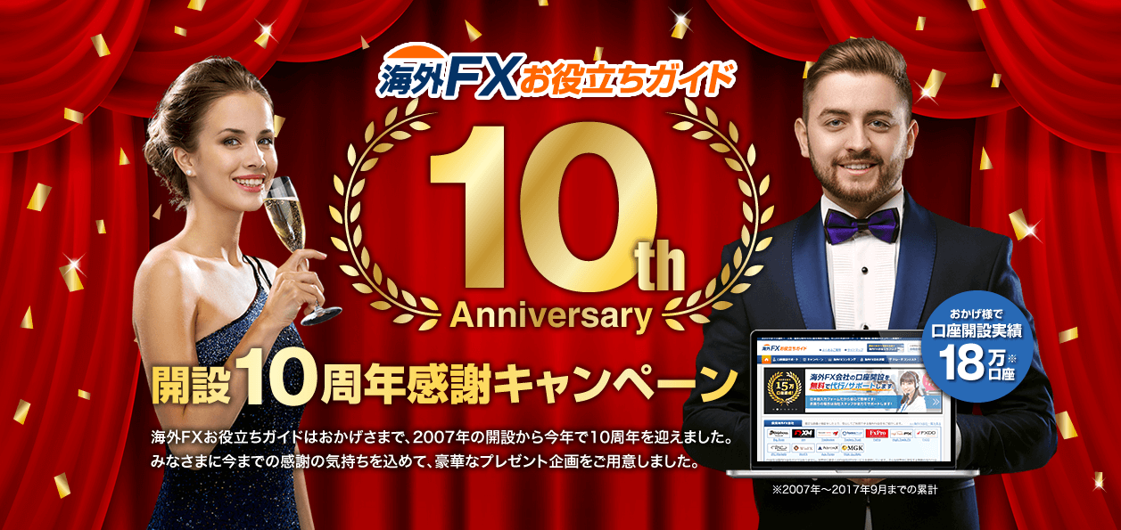 海外FXお役立ちガイド10周年記念