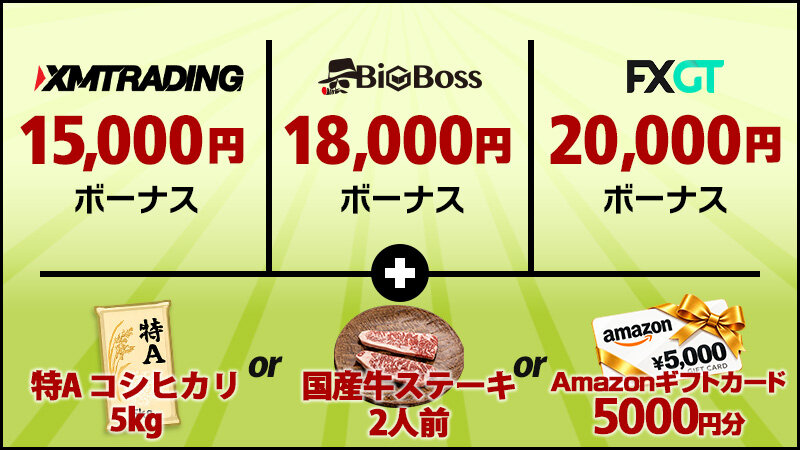 キャンペーン対象FX会社