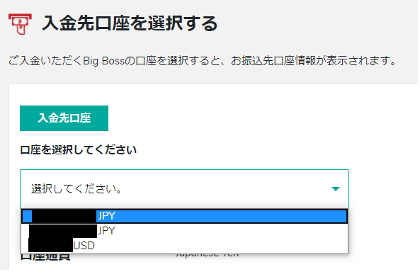 BigBoss 入金 国内送金03