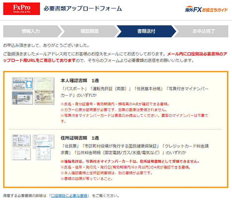 FxPro 口座開設サポート10