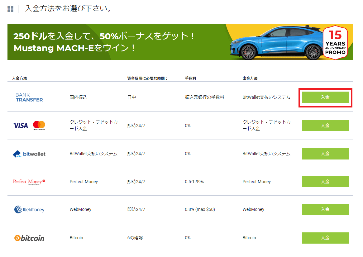 IFCMarkets 国内送金02