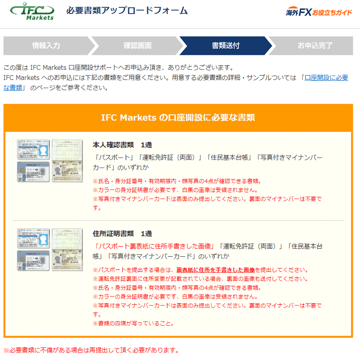 IFCMarkets 口座開設サポート12