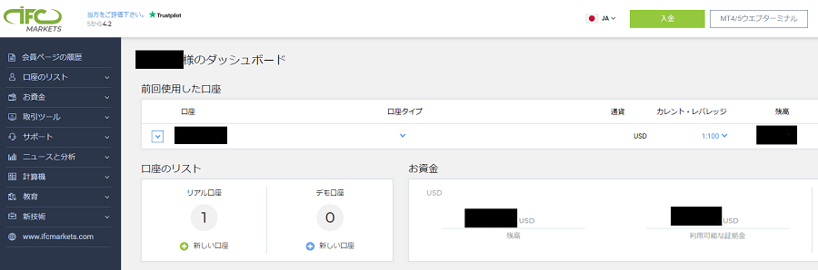 IFCMarkets ログイン03