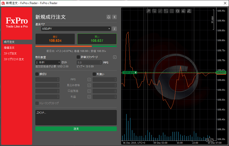 cTrader 新規注文画面03